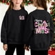 thumbnail image 1 of Cowsor Girls Sweatshirts Kids Cute Graphic Crewneck Pullover Tops Xmas Long Sleeve Holiday Shirts, 1 of 7