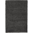 thumbnail image 2 of Nourison Malibu Shag Solid Shag Dark Grey 3'11" x 5'11" Area Rug, (4' x 6'), 2 of 8