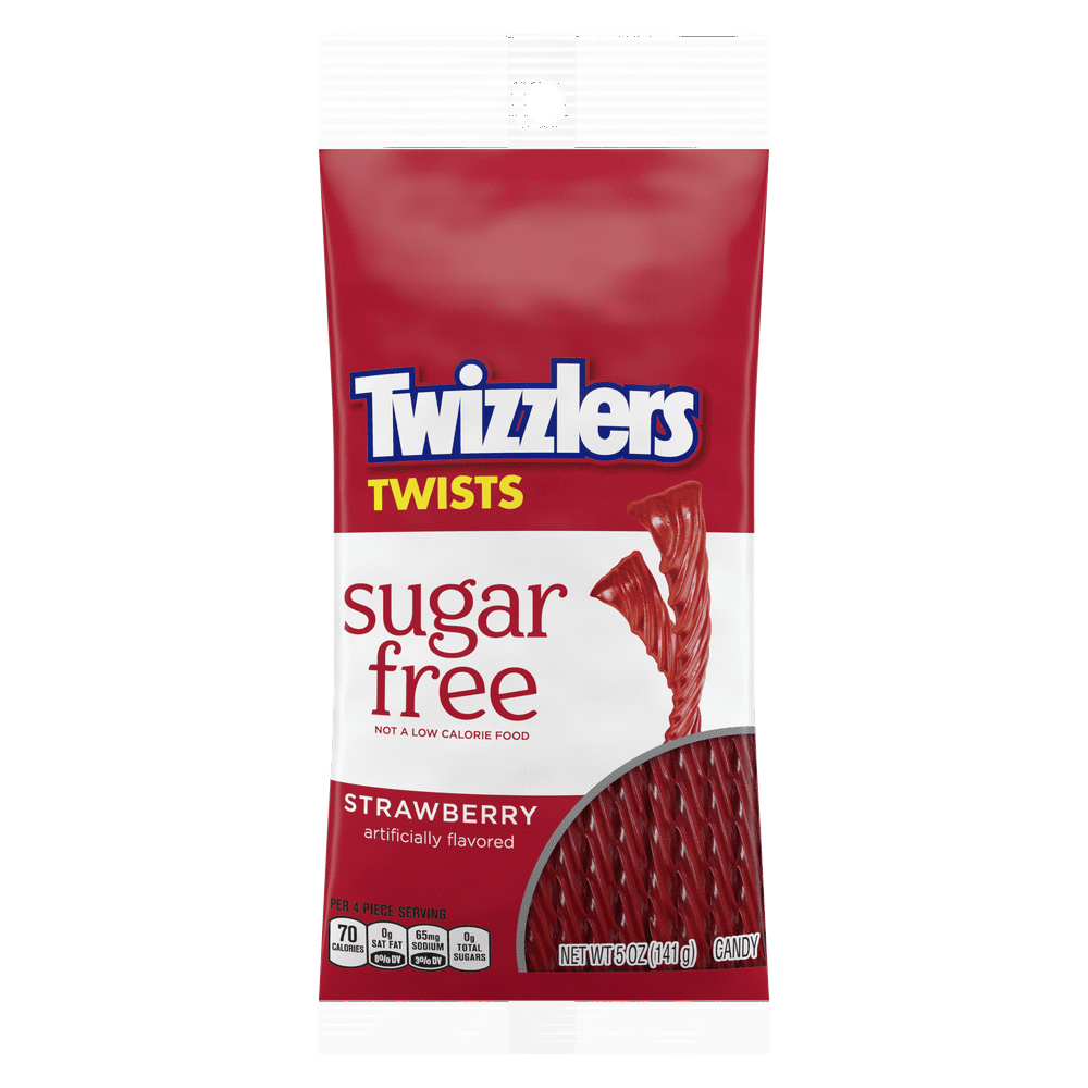 Twizzlers, Sugar-Free Strawberry Twists Candy, 5 Oz. - Walmart.com