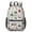 Tractor and Trains, variant on Tractor and Trains Gray Pattern 17" School Backpacks for Teens,Waterproof Oxford Fabric,S-Shape Padded Straps for School,Travel,Hiking,Camping