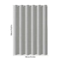 thumbnail image 3 of Oefntac Rideau de Bain en Polyester Robuste Motif Gaufré Imperméable Douche Uni Rideau de Salle de Bain Doublure d'Isolation Thermique, 3 of 6