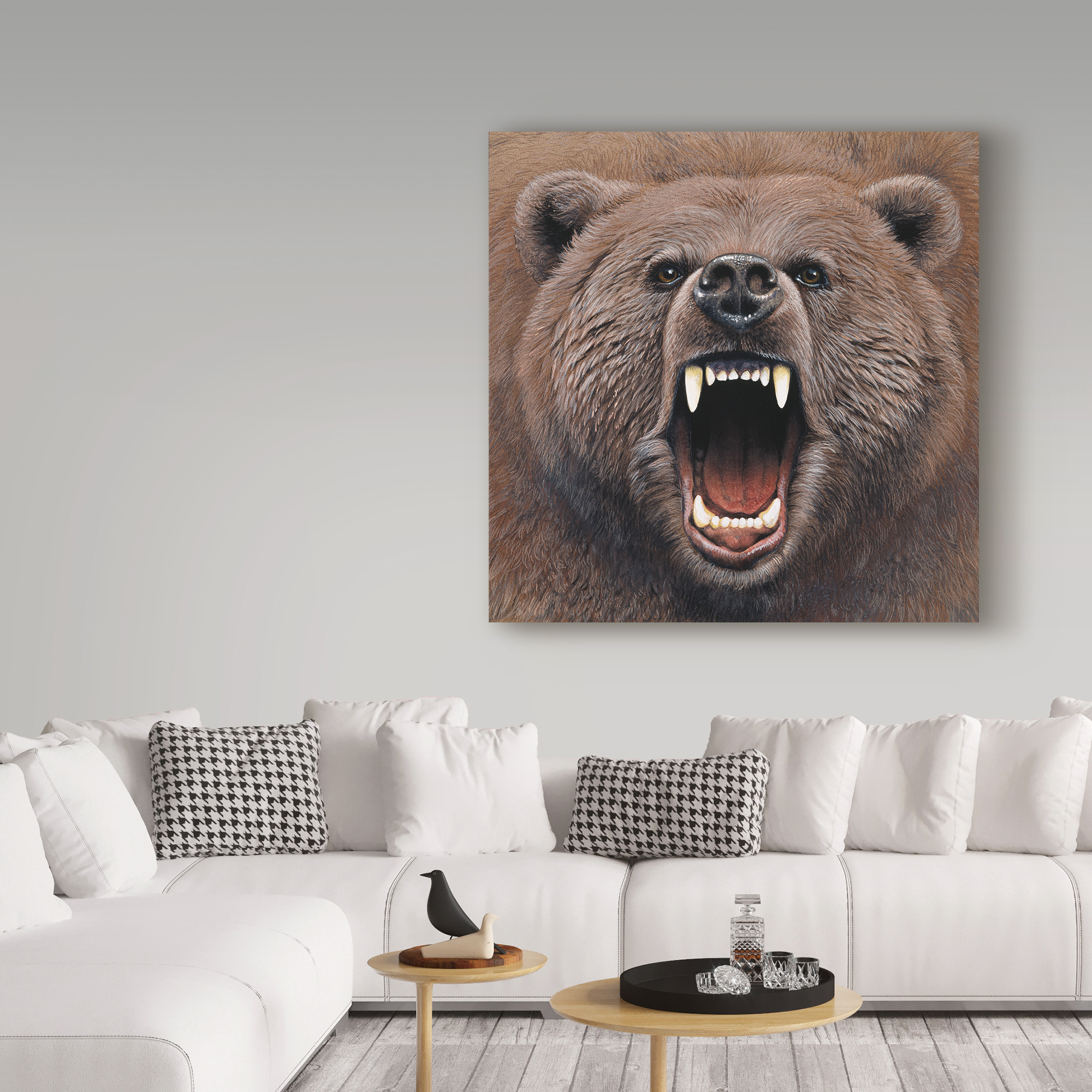 Trademark Fine Art 'Bear Portrait' Canvas Art by Harro Maass