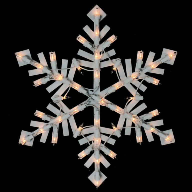 Lighted snowflake outlet