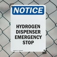 thumbnail image 5 of (2 Pack) Hydrogen Dispenser Emergency Stop OSHA Notice Sign 12 Inch X 18 Inch Plastic Sign, Weather Resistant, UV Protected for Workplace, Business, and Construction Site, Made in the, 5 of 8