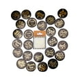 thumbnail image 1 of fastboy 46 Pieces/Set Party Round Paper Sticker Gift Bag Favor Pouch Self Adhesive Label Decoration Packaging Accessories Type 2, 1 of 9