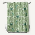 thumbnail image 1 of Simply Daisy 70" W x 73" H West Indies Floral Print Polyester Shower Curtain, Green, 1 of 3