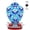 Blue, variant on VOREEN Glass Mosaic Hummingbird Feeders, 35OZ with Ant Moat & 4 Feeding Ports, Hand Blown Glass Outdoor Hanging Porch Garden Backyard Decor, Flowers Design