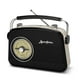 thumbnail image 1 of Radio portátil ByronStatics Black AM FM Vintage/Retro, 1 of 7