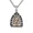 Vajrapani Buddha, variant on Men's Stainless Steel Personality Hip Hop Buddism Sacred Manjushri Buddha Patron Flower Flame Shape Statue of Buddha Necklace