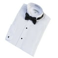 thumbnail image 2 of Gioberti Boy's Wing Tip Collar White Tuxedo Dress Shirt with Bow Tie and Metal Studs, 2 of 4