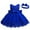Blue, variant on ZHUASHUM flower girl dresses Baby Girls Lace Bowknot Wedding Formal Tutu Dress Headband Set Clothes teen dresses Blue,Size:0-3 Months