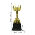 thumbnail image 2 of FUTUREORYY Copa Trofeo Plástico Dorado Con Imagen De Ideal Para Premiaciones Y Reconocimientos, 2 of 8