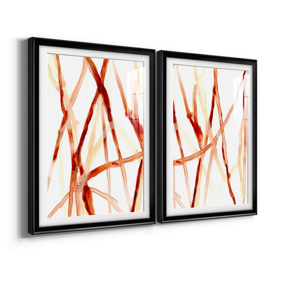 Wexford Home Runnel V Premium Framed Print, 18.5" x 24.5" - Ready to Hang, Black (Set of 2)