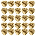 thumbnail image 1 of OULII 100Pcs Decorative Rivets Heart-shaped Clothing Brads Metal Yellow for Families, 1 of 5