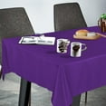 thumbnail image 2 of Rectangle Tablecloth 60x102 inch Tablecloth Stain and Wrinkle Resistant Washable Polyester Table Cloth, Decorative Fabric Table Cover for Dining Table, Buffet Parties and Camping Purple, 2 of 6