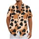 thumbnail image 2 of Blusa y camisa de manga corta con cuello vuelto Camisa casual para hombre Camisa de bolos vintage de manga corta Camisas de verano de playa cubana Camisa con botones Blusa para hombre Poliéster, 2 of 5