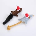 thumbnail image 3 of Almohada de felpa suave con forma de ratón navideño Huoguo de Cat Toy, 3 of 5