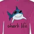thumbnail image 4 of Inktastic Shark Life Fun Shark with Sunglasses Long Sleeve T-Shirt, 4 of 5