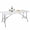 6FT, variant on HarmonyStrings4-Foot - 96" Long White Plastic Folding Table Portable 30" Wide, 29" High, Indoor Outdoor Events Banquet Dining Party Patio