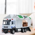 thumbnail image 4 of Fairnull Container Truck Model with Music Light Openable Door 1:32 Scale Realistic Vehicle Toy Ornament Alloy Model Inertia Truck Boys Girls Pull Back Toy Birthday Gift, 4 of 7