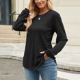 thumbnail image 6 of Towmus Womens Sweaters Dressy Pleated Womens Tunic Tops Casual Blouses Fashion Long Sleeve Shirts for Women, 6 of 6