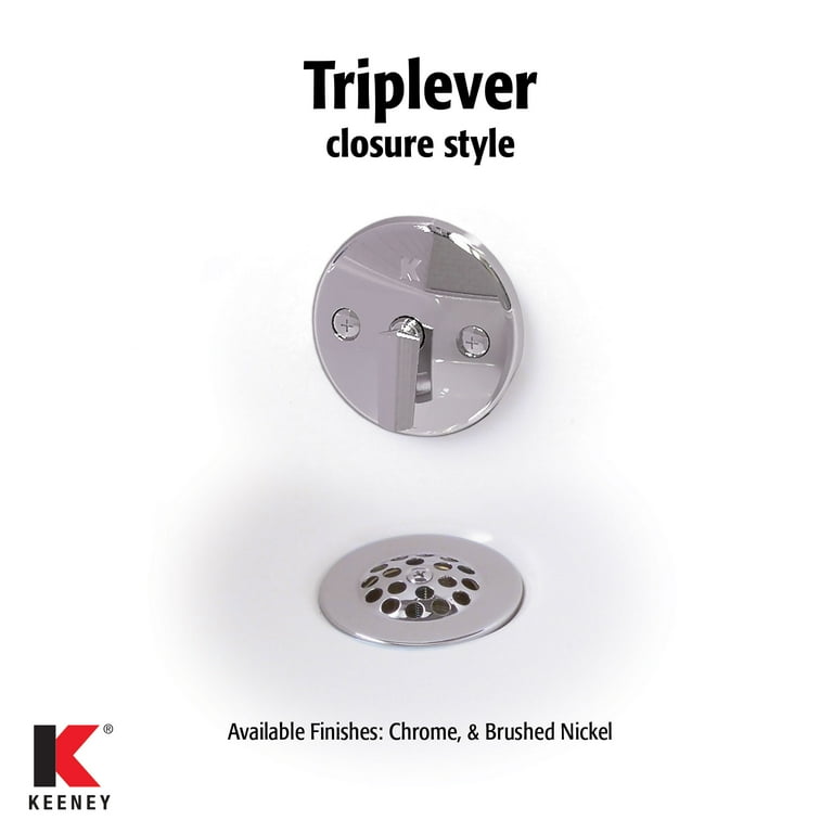 Keeney 640PVC Trip Lever Bath Drain 1.5-in. SCH. 40 PVC