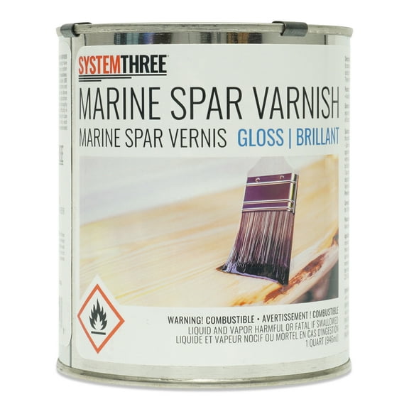 System Three Marine Spar Varnish, Gloss, Quart