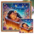 thumbnail image 1 of Hilo Algodón Ecológico Bordado Punto Cruz Princesa Moana Con 11CT 50x50cm, 1 of 9