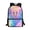 Butterfly Creature with Gradient Bokeh, variant on Basketball Pattern Backpack, Spacious Interior Bookbag 17 Inch Smooth Double Zipper Polyester Bookbag for School Camping