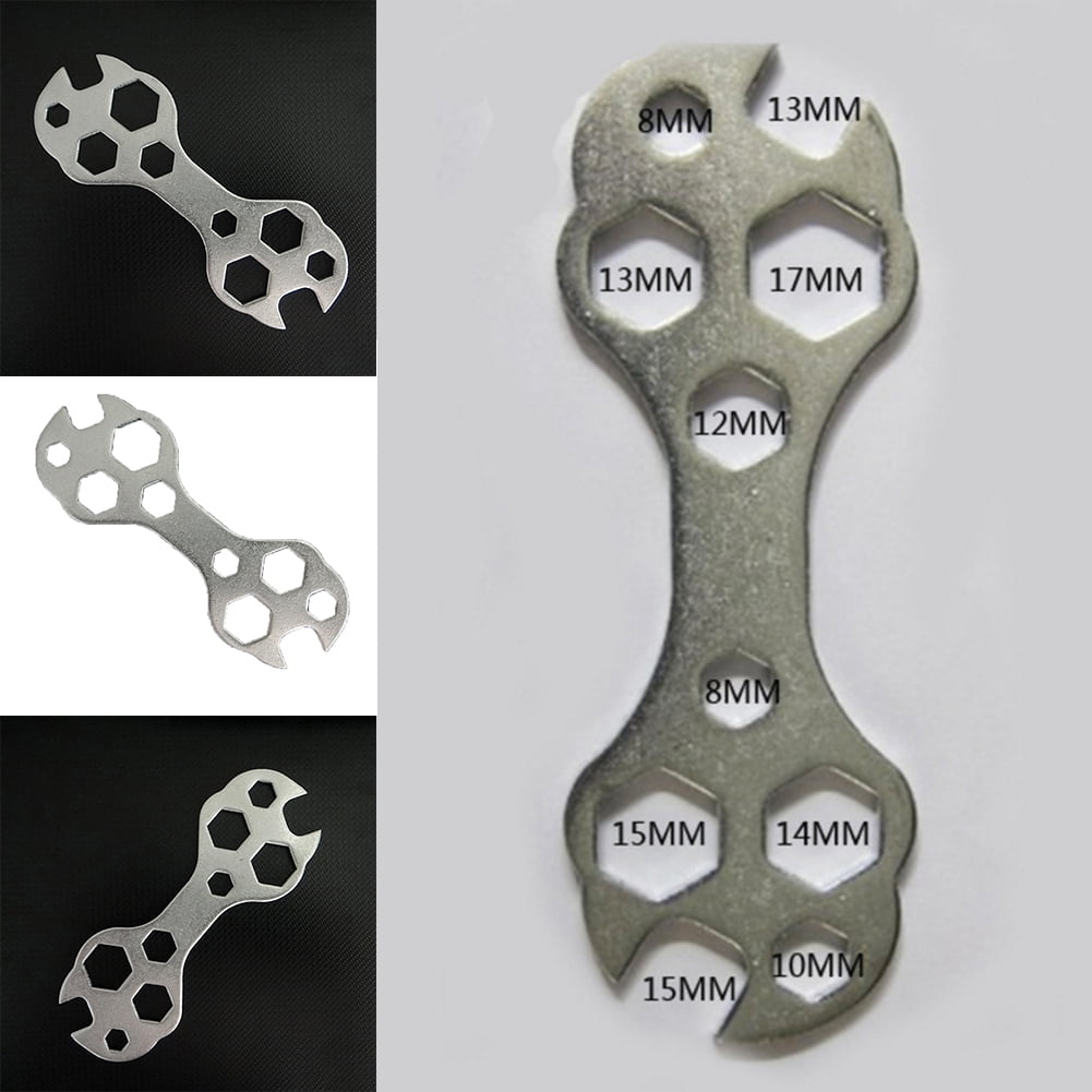Practical  Bicycle Steel Flat Hexagon Pedal Cycling Bike Spanner Wrench Tools 