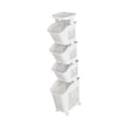 thumbnail image 3 of Lipstore Laundry Basket with Wheels Rolling Laundry Sorter Cart for Toys Laundry Room 4 Layer, 3 of 8