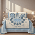 thumbnail image 2 of Davulos 2-Piece Twin Quilt Set Soft Bedding Set Lightweight Bedspread Coverlet with Floral Pattern Reversible Bed Cover for All Seasons, 2 of 8