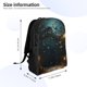 thumbnail image 4 of Disketp Magical Library Butterfly Night Mochila Unisex de Apertura Lateral Completa, Mochila para Laptop para Escuela, Trabajo y Viajes, 4 of 8