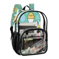 thumbnail image 2 of PVC Transparent Backpacks Clear Backpack for Travel and Outings Cute Cartoon Yellow Chick, 2 of 7