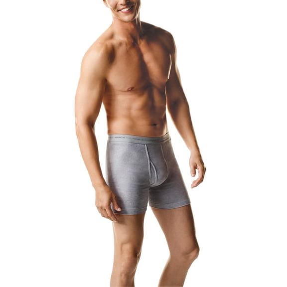 Hanes Men's FreshIQ Comfort Flex Waistband Boxer Brief, 5-Pack