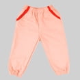 thumbnail image 2 of CYRBOKO Toddler Girls Sweatpants, Elastic Waist Cotton Fall Loose Joggers with Pockets Pink Size 2-10 T, 2 of 4