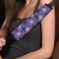 thumbnail image 4 of Chririnla Seat Belt Protector Reduce Chafing Seat Belt Shoulder Pad Polyester Non-Slip, Suitable for Cars Sedan, Spiderwebs Paw prints, 4 of 8