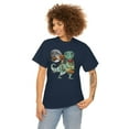thumbnail image 3 of T-Rex Jack-o'-lantern Dinosaur T-Shirt, 3 of 4