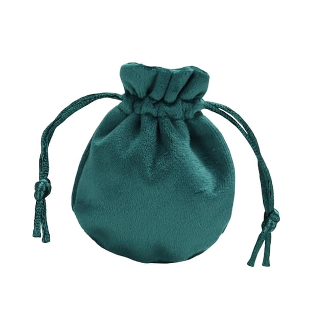 Bolsa de terciopelo para joyas, regalo de Navidad, organizador con cordón Verde oscuro 65 x 85 cm