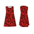 thumbnail image 7 of Yiaed Ladybugs 1 Print Women's Sleeveless Dress, Loose Fit Summer Dress, Casual Sleeveless Dress for Women, 7 of 7