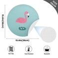 thumbnail image 3 of Flamingo in Blue Black Round Placemats Plate Mats 15 Inch Non-Slip Heat Resistant Washable PVC Set Indoor for Kitchen Dining Table 1PC, 3 of 6