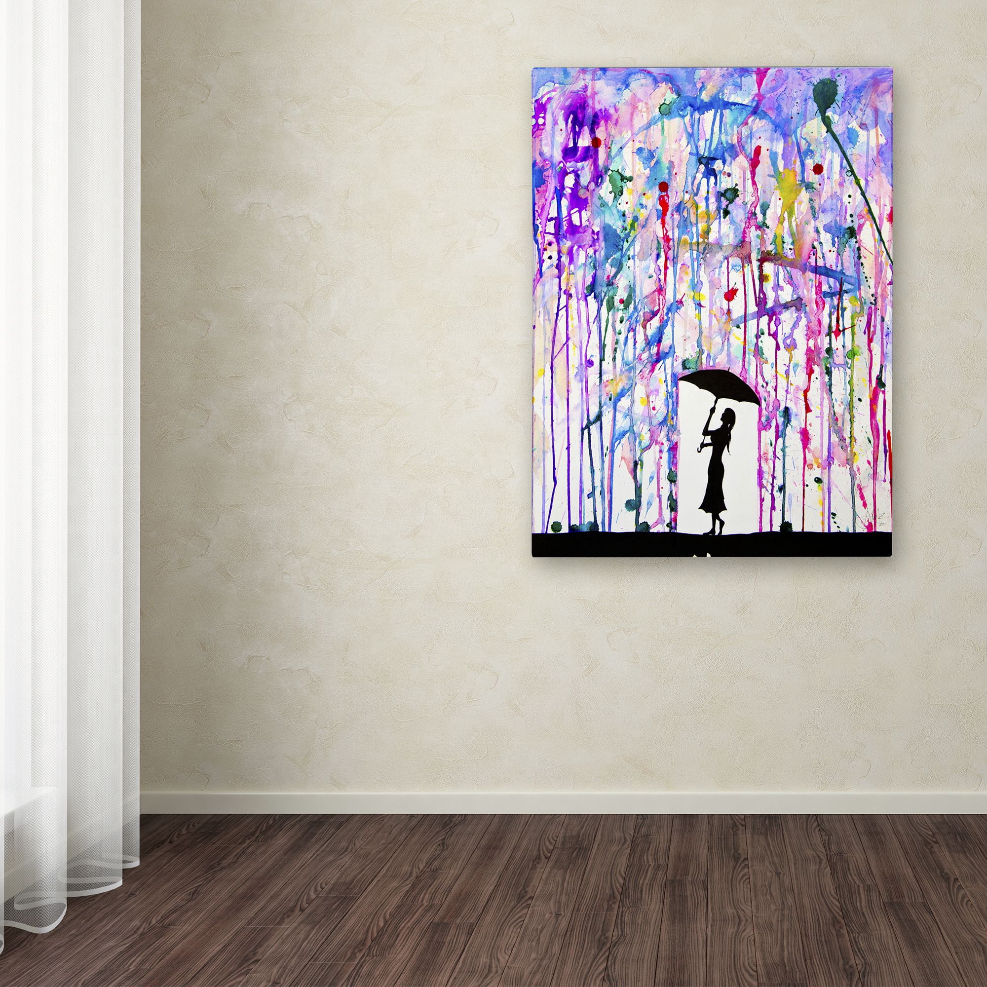 Marc Allante 'Deluge' Canvas Wall Art 35 x 47 Inches