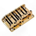 thumbnail image 3 of Golden Metal Bridge for 4-String Electric Bass Guitar, 3 of 4