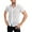 White, variant on Men's Short Sleeve Lace See-Through Breathable Shirt Tops
