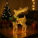 thumbnail image 5 of Decoraciones de Navidad Al Aire Libre Decoración de Hierro Forjado de Renos de Navidad Bajo el Árbol de Navidad Que Resplandece Mirando Hacia Arriba Decoración de Navidad de Renos con Ornamentos Liger, 5 of 7