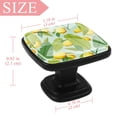thumbnail image 4 of 4 Pcs Square Cabinet Handle Cupboard Knob Drawer Pulls Handle Lemon Drawer Knobs with Screws Furniture Decoration, 4 of 7