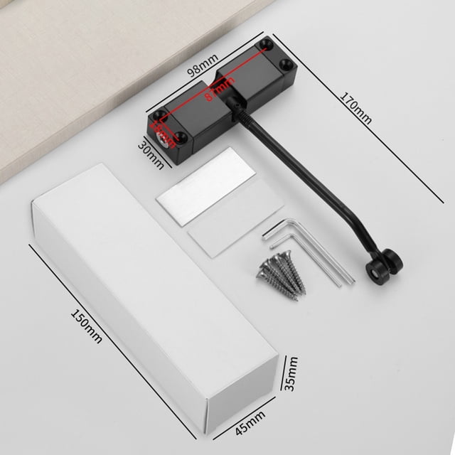 Mécanisme Polyvalent de Construction en Acier Inoxydable, Ouvre-Porte Automatique à Fermeture Réglable, Applications à Fort Trafic