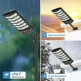 thumbnail image 3 of Super Bright Solar Street Lights, 90000LM Solar Parking Lot Lights Dusk to Dawn, Waterproof Solar Motion Sensor Lights, Solar Lights Outdoor for Garden Patio Yard, 3 of 6