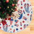 thumbnail image 5 of FMSHPON American Flag Gnome Xmas Christmas Tree Skirt Stand Mat for Holiday Party Decoration Indoor Outdoor 36 inches, 5 of 6
