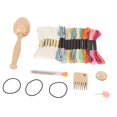 thumbnail image 4 of MesaSe Wooden Darning Egg  Thread Minders  DIY Handicraft Essentials Large Eye Needle Sewing Kit for Socks & Towels, 4 of 8